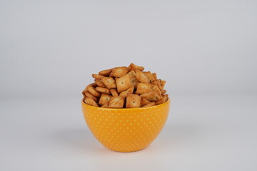 Jeera Bites in Yellow Bowl 