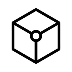 cube icon or logo isolated sign symbol vector illustration - high quality black style vector icons
