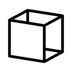 cube icon or logo isolated sign symbol vector illustration - high quality black style vector icons