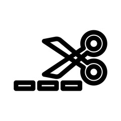 cut icon or logo isolated sign symbol vector illustration - high quality black style vector icons
