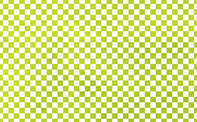 抹茶色と白の市松模様の水彩テクスチャパターン素材