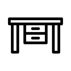 desk icon or logo isolated sign symbol vector illustration - high quality black style vector icons
