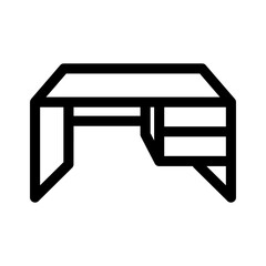 desk icon or logo isolated sign symbol vector illustration - high quality black style vector icons
