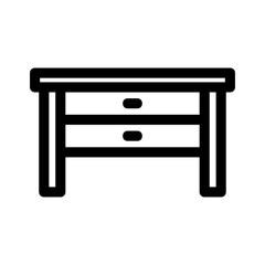 desk icon or logo isolated sign symbol vector illustration - high quality black style vector icons
