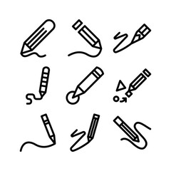 pen icon or logo isolated sign symbol vector illustration - high quality black style vector icons
