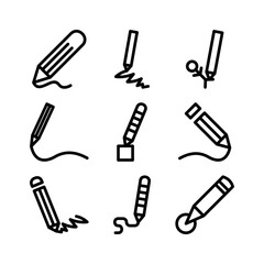 pen icon or logo isolated sign symbol vector illustration - high quality black style vector icons
