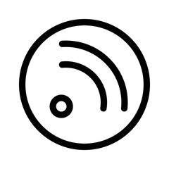 feed icon or logo isolated sign symbol vector illustration - high quality black style vector icons
