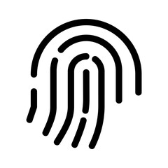 fingerprint icon or logo isolated sign symbol vector illustration - high quality black style vector icons
