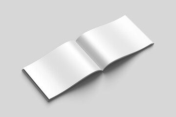 A4 landscape magazine blank mockup
