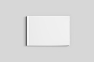 A4 landscape magazine blank mockup