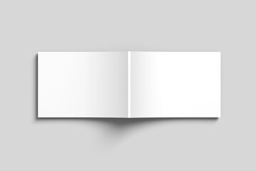 A4 landscape magazine blank mockup