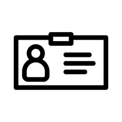 id card icon or logo isolated sign symbol vector illustration - high quality black style vector icons
