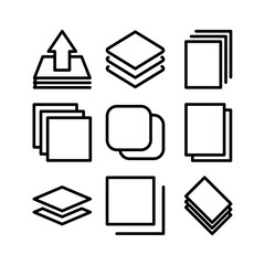 layers icon or logo isolated sign symbol vector illustration - high quality black style vector icons
