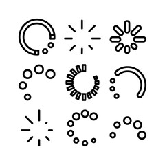 loader icon or logo isolated sign symbol vector illustration - high quality black style vector icons
