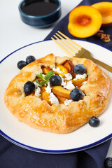 Fruit galette, composition for tasty food concept