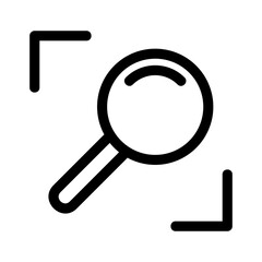 magnifier icon or logo isolated sign symbol vector illustration - high quality black style vector icons
