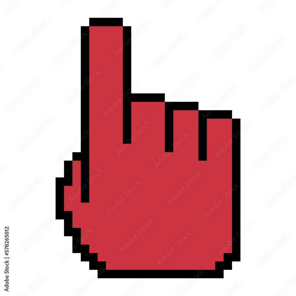 Aufkleber mouse cursor pixel icon, web click symbol, computer pointer vector illustration