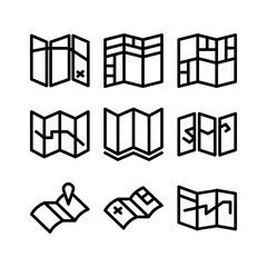 map icon or logo isolated sign symbol vector illustration - high quality black style vector icons
