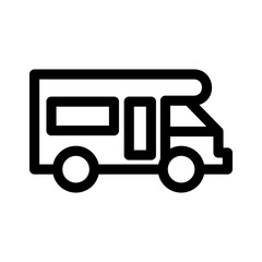 minibus icon or logo isolated sign symbol vector illustration - high quality black style vector icons
