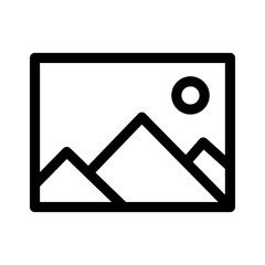 picture icon or logo isolated sign symbol vector illustration - high quality black style vector icons
