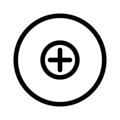 plus icon or logo isolated sign symbol vector illustration - high quality black style vector icons
