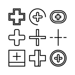 Obraz premium plus icon or logo isolated sign symbol vector illustration - high quality black style vector icons 