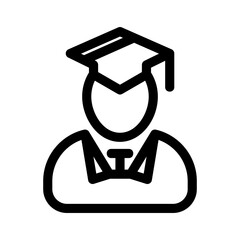 student icon or logo isolated sign symbol vector illustration - high quality black style vector icons
