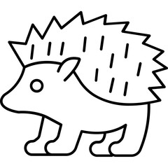 Porcupine Vector icon which can easily modify or edit
