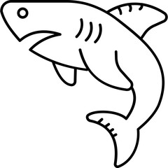 Obraz premium Fish Vector icon which can easily modify or edit