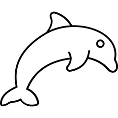 Obraz premium Aquatic mammal Vector icon which can easily modify or edit
