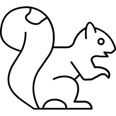 Sciuridae Vector icon which can easily modify or edit

