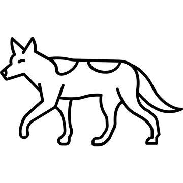 recommend clip art: canis aureus Vector icon which can easily modify or edit
                    