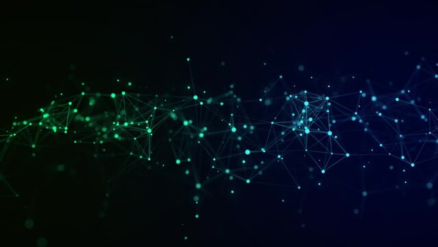 Futuristic network connection structure. Concept of hi tech and future. Science and technology background. 3D rendering.	