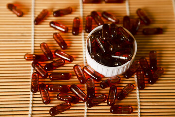 Black seed or cumin oil is packaged in capsules