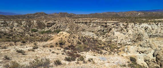 Tabernas Desert Nature Reserve, Special Protection Area, Hot Desert Climate Region, Tabernas, Almería, Andalucía, Spain, Europe