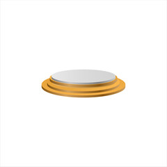 Podium Gold and Silver Color
