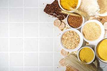 Selection of gluten free cereals