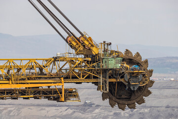 Coal mining machine near Most, Northern Bohemia, Czech Republic © Richard Semik