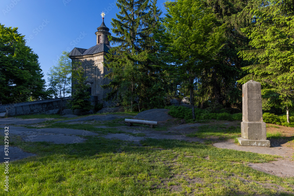 Canvas Prints hvezda church in broumovske steny, eastern bohemia, czech republic