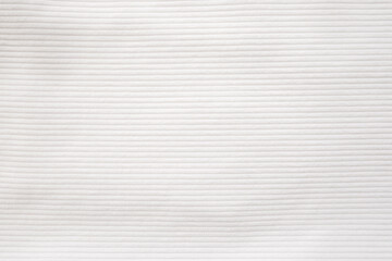 White corduroy pattern textured for background.