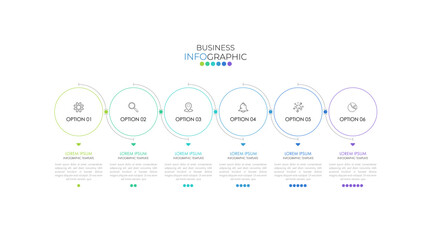 Modern infographic Timeline template or project plan can be used for workflow layout, diagram, number options, web design. Infographic business concept with 6 options, parts, steps or processes.