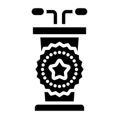 Vector Design Winner Podium Icon Style