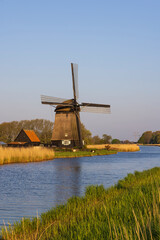 Naklejka premium Otter windmill near Alkmaar, The Netherlands