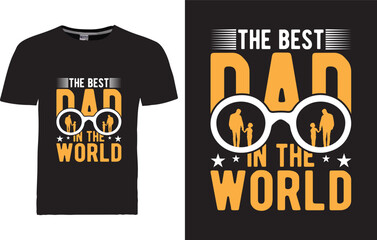vector Fathers day t shirt design template