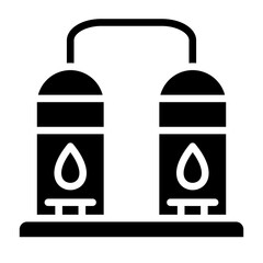 Vector Design Oil Refinery Icon Style