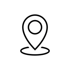 Map Point Location Icon Vector Template	