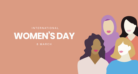 Diverse women together, Women's day, Female faces