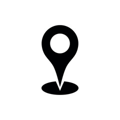 Map Point Location Icon Vector Template	