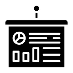 Vector Design Statistics Presentation Icon Style