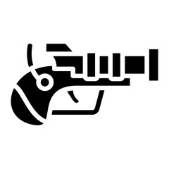 Vector Design Pirate Gun Icon Style